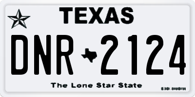 TX license plate DNR2124