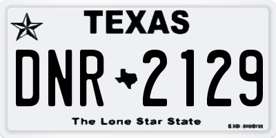 TX license plate DNR2129