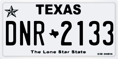 TX license plate DNR2133