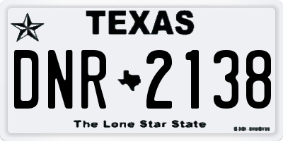 TX license plate DNR2138