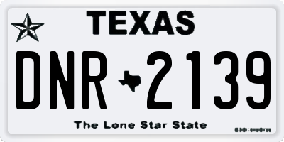 TX license plate DNR2139