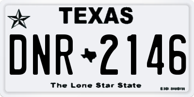 TX license plate DNR2146