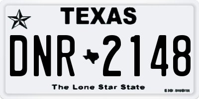 TX license plate DNR2148