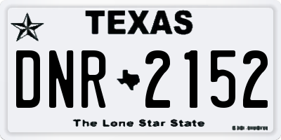 TX license plate DNR2152