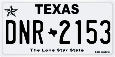 TX license plate DNR2153