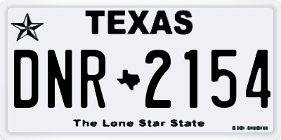 TX license plate DNR2154