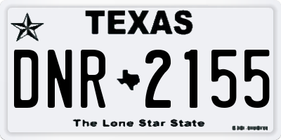 TX license plate DNR2155