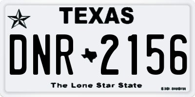 TX license plate DNR2156