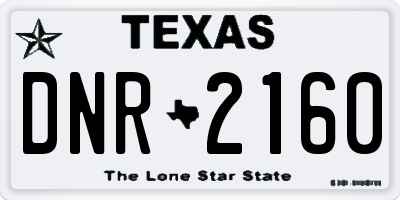TX license plate DNR2160