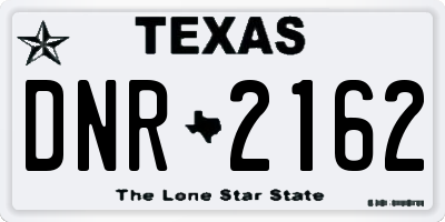 TX license plate DNR2162