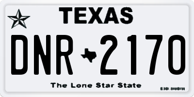 TX license plate DNR2170