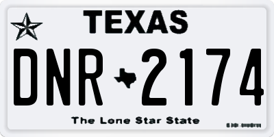 TX license plate DNR2174