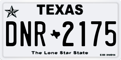TX license plate DNR2175