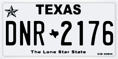 TX license plate DNR2176