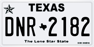 TX license plate DNR2182