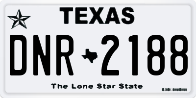 TX license plate DNR2188