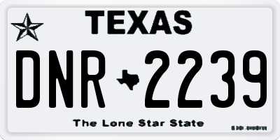 TX license plate DNR2239