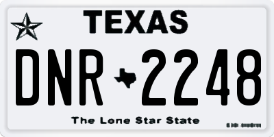 TX license plate DNR2248
