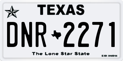 TX license plate DNR2271