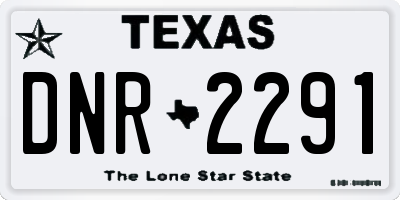 TX license plate DNR2291