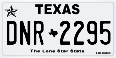 TX license plate DNR2295