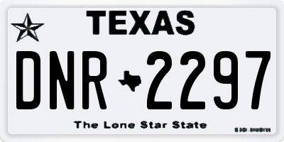 TX license plate DNR2297