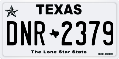 TX license plate DNR2379