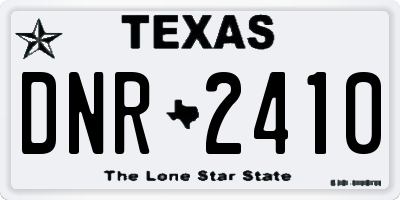 TX license plate DNR2410
