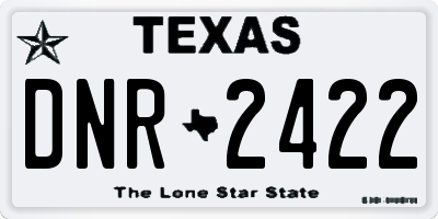 TX license plate DNR2422
