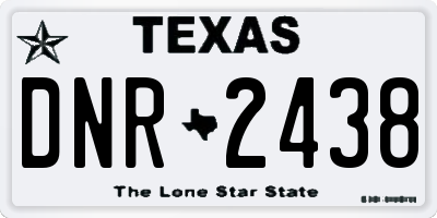 TX license plate DNR2438