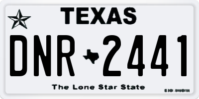 TX license plate DNR2441