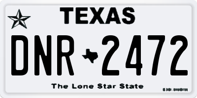 TX license plate DNR2472