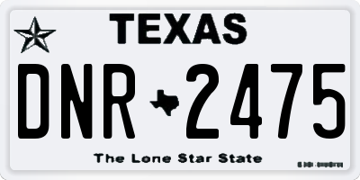 TX license plate DNR2475