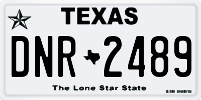 TX license plate DNR2489