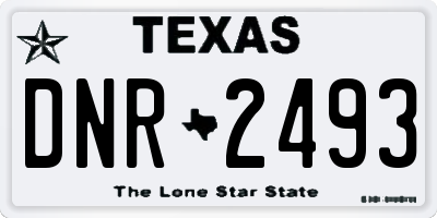 TX license plate DNR2493