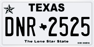 TX license plate DNR2525