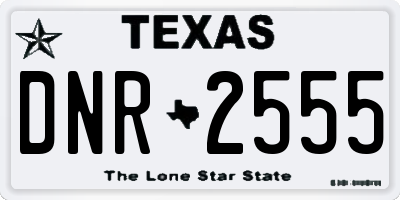 TX license plate DNR2555