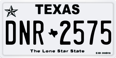 TX license plate DNR2575