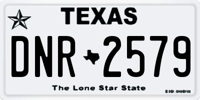 TX license plate DNR2579