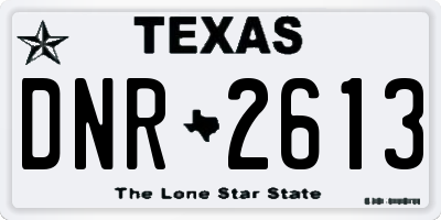 TX license plate DNR2613