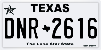TX license plate DNR2616