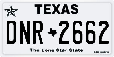 TX license plate DNR2662