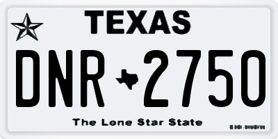 TX license plate DNR2750