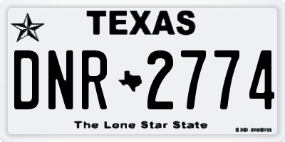 TX license plate DNR2774