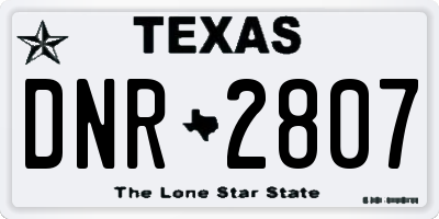 TX license plate DNR2807