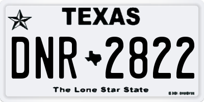 TX license plate DNR2822
