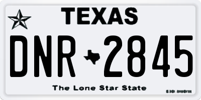 TX license plate DNR2845