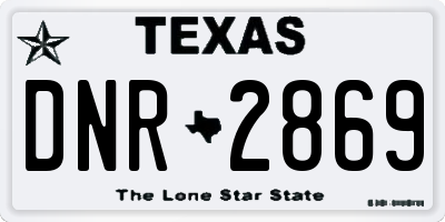 TX license plate DNR2869