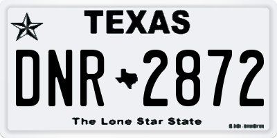 TX license plate DNR2872