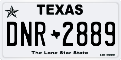 TX license plate DNR2889